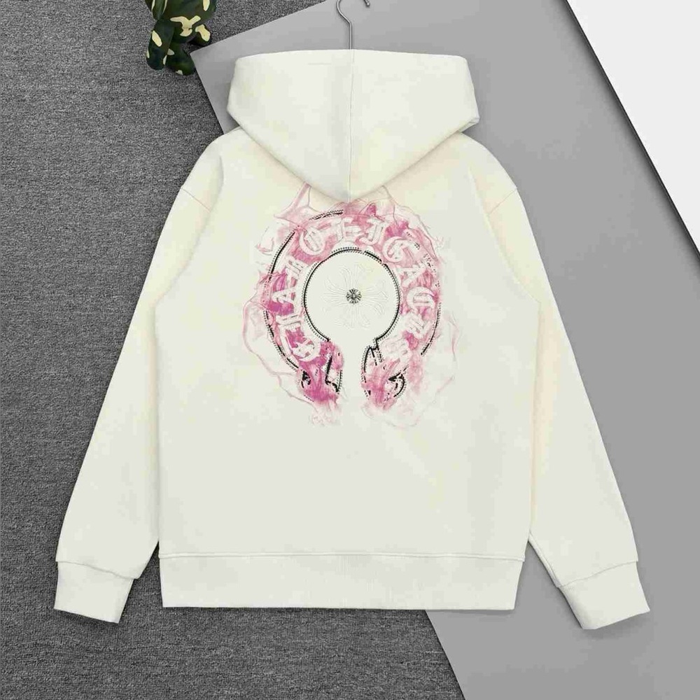 Chrome Hearts Off-White Zip-Up Hoodie - Picture 2 of 7
